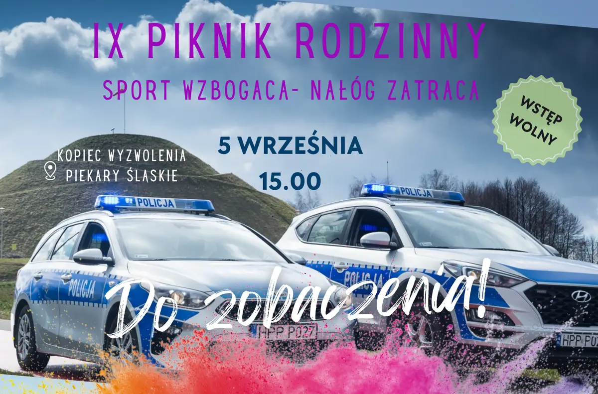 Piknik rodzinny 'Sport wzbogaca – nałóg zatraca' w Piekarach Śląskich