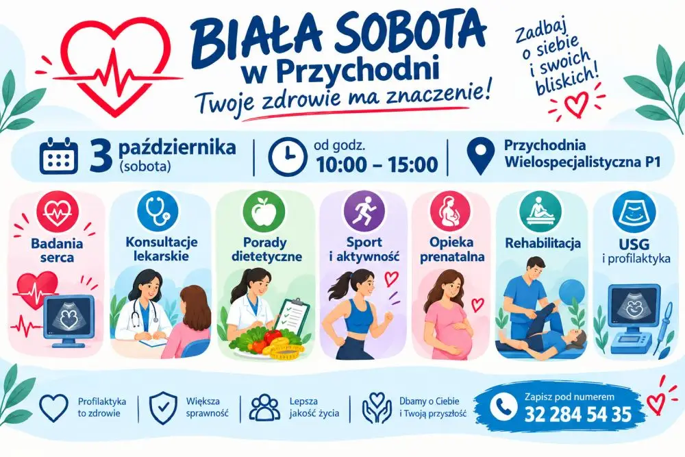 Biała sobota w przychodni „Jedynka” – 3 października 2026 roku