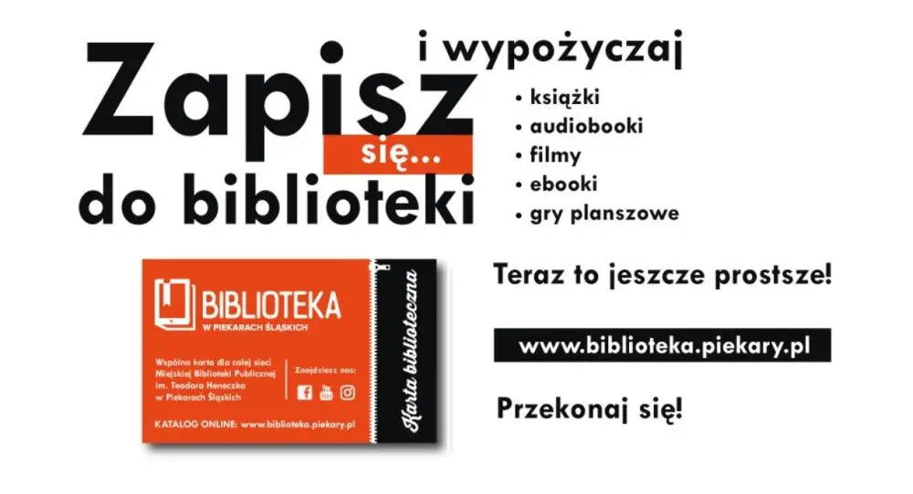 Jak zapisać się do Miejskiej Biblioteki Publicznej w Piekarach Śląskich