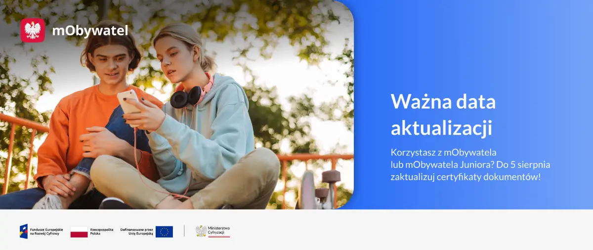 Aktualizacja certyfikatów w mObywatelu do 5 sierpnia 2026