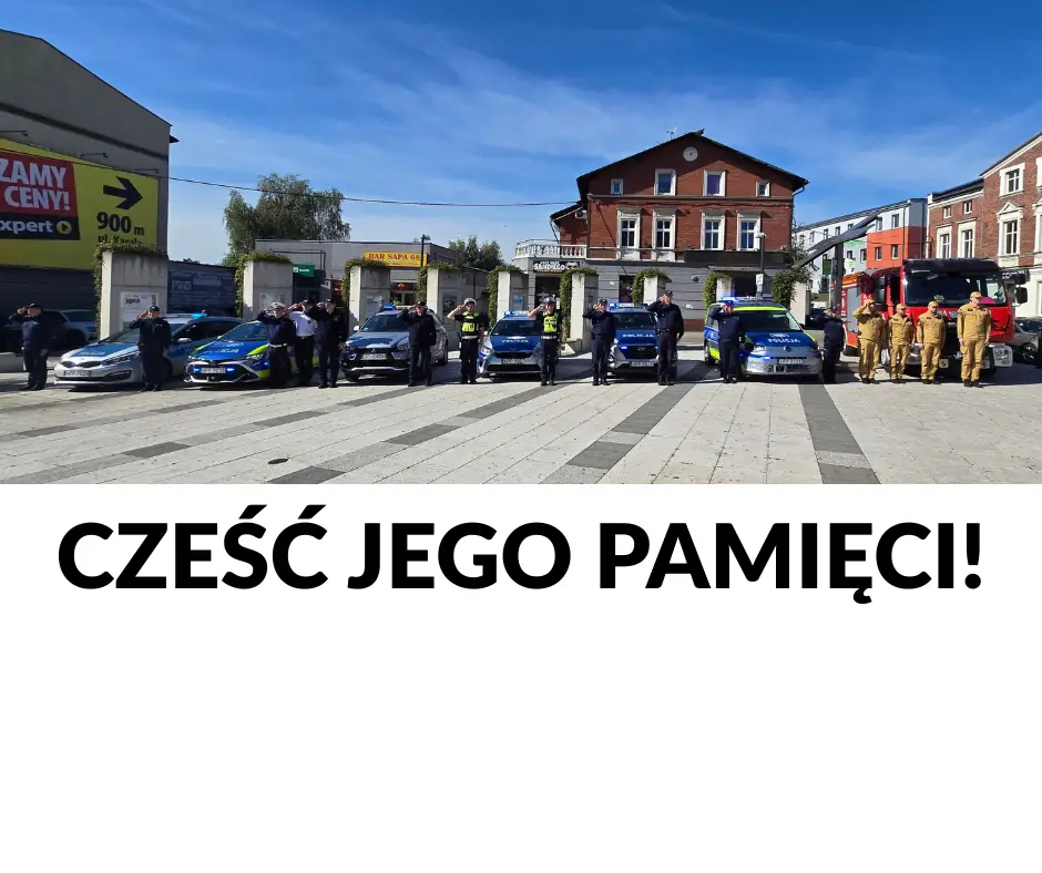 Piekarscy policjanci złożyli hołd zmarłemu koledze