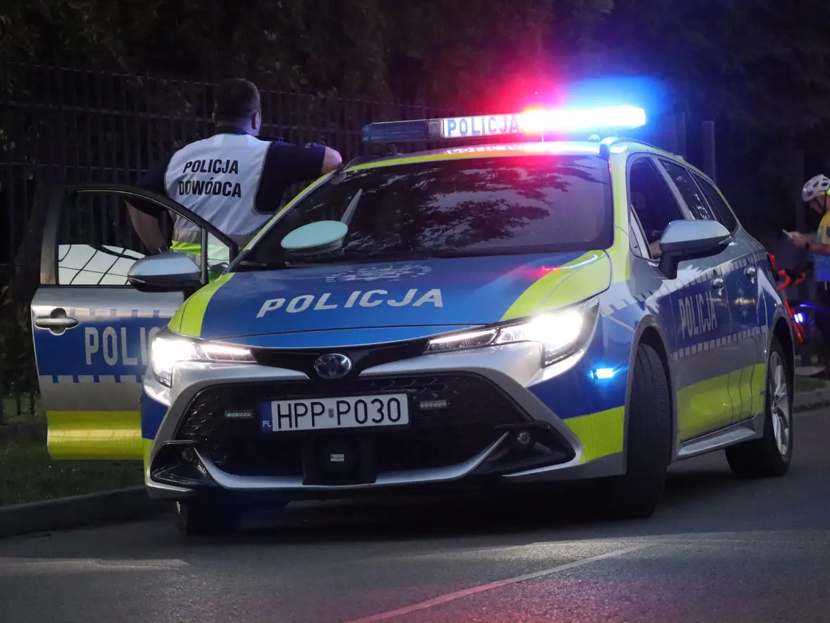Zabezpieczenie biegów w Piekarach Śląskich przez mundurowych