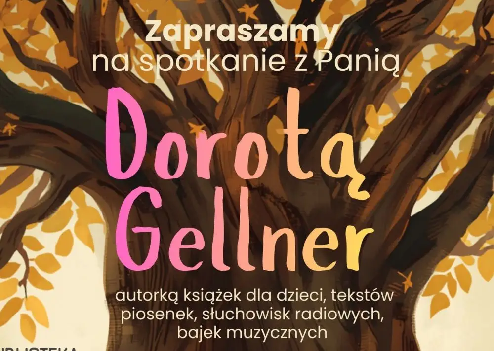 Spotkanie autorskie z Dorotą Gellner w Miejskiej Bibliotece Publicznej