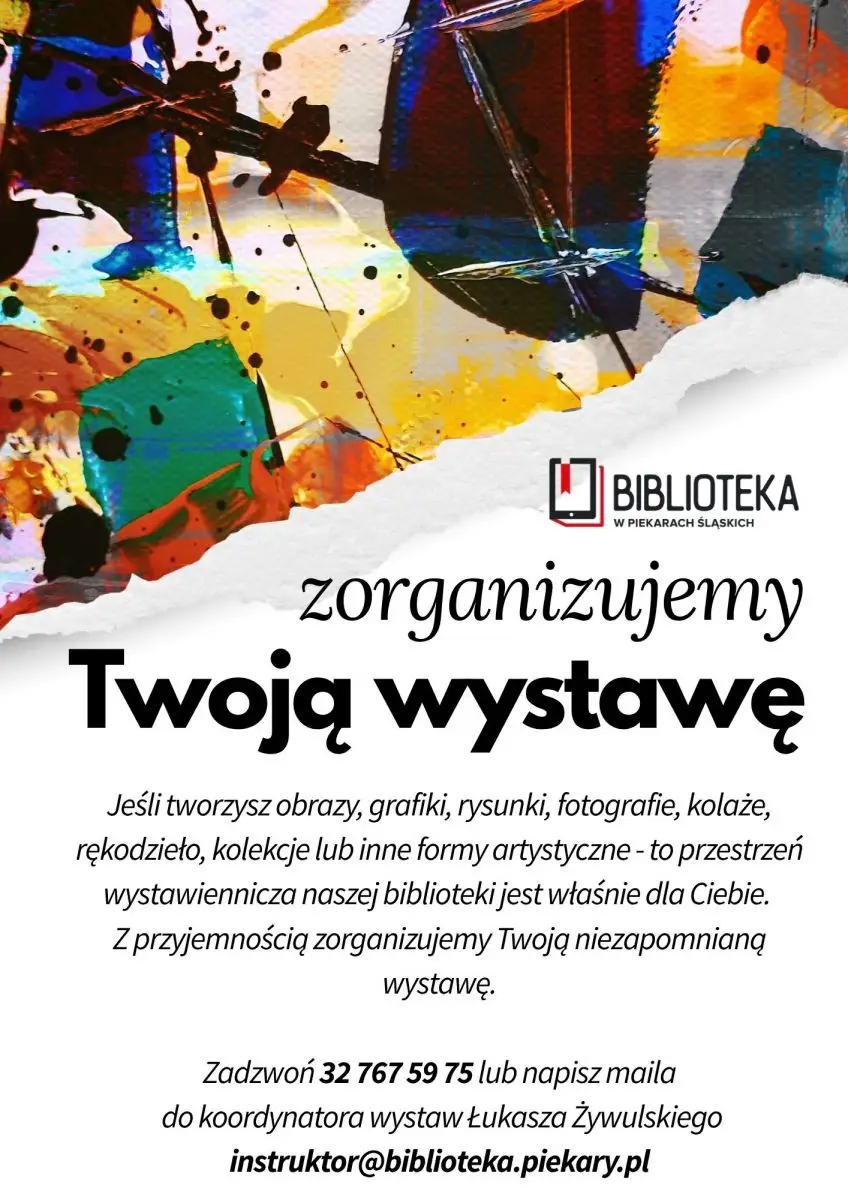 Możliwość zorganizowania wystawy w bibliotece