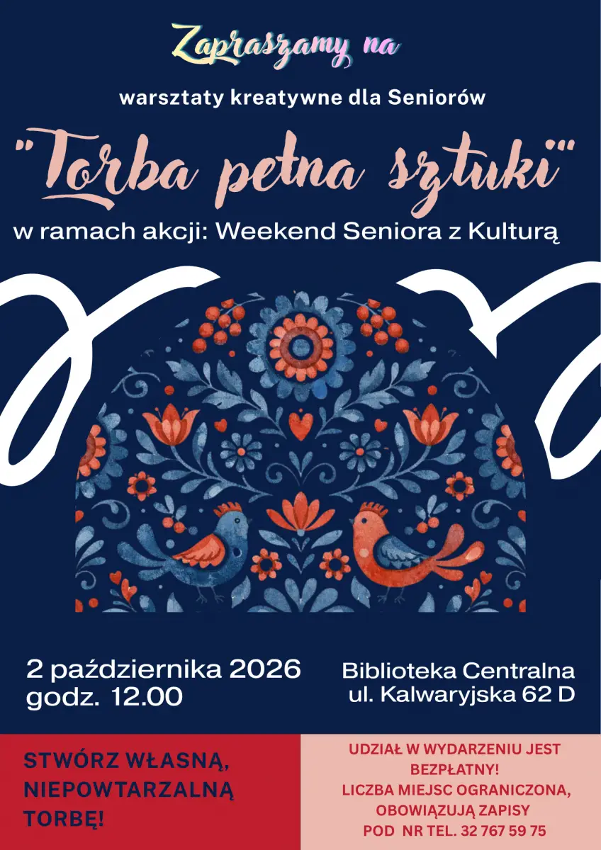 Warsztaty kreatywne dla seniorów 'Torba pełna sztuki'