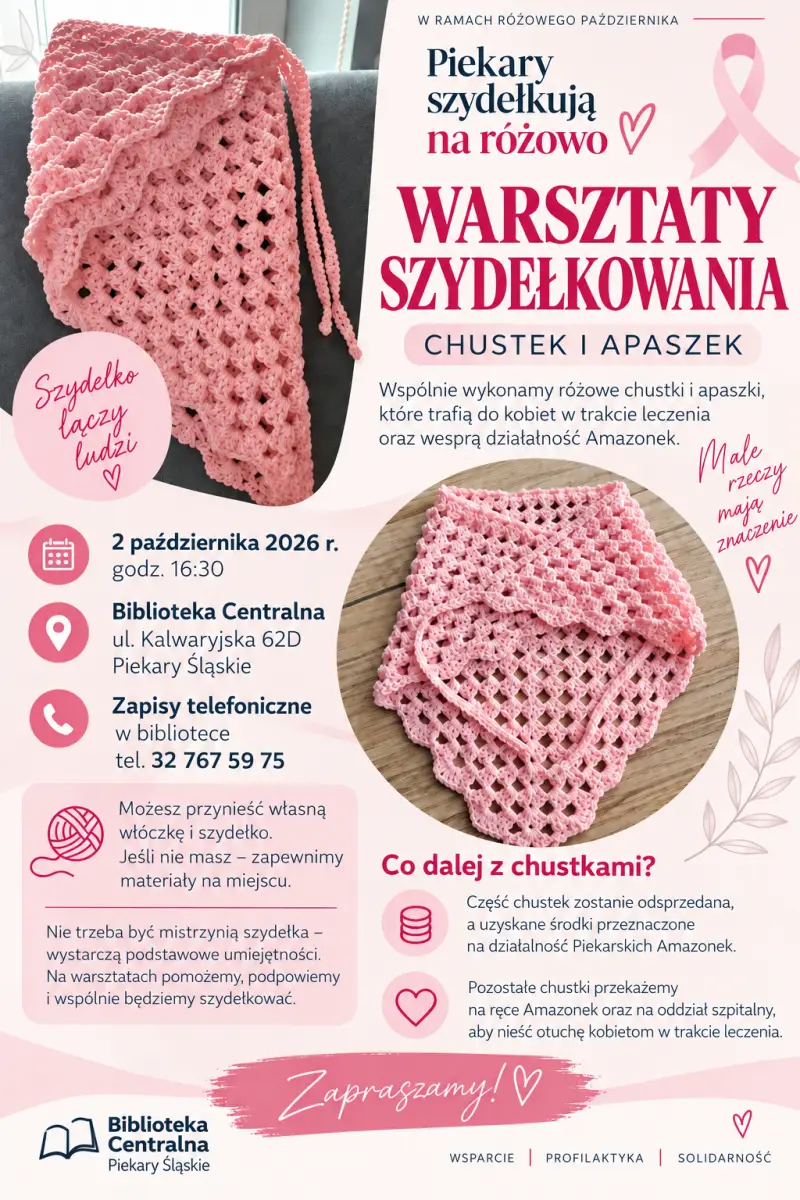 Warsztaty szydełkowania w Piekarach Śląskich