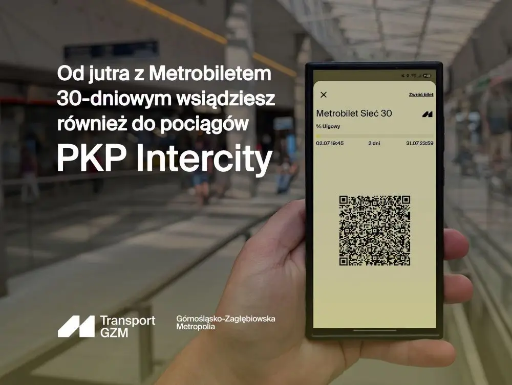 Metrobilet teraz obowiązuje również w pociągach PKP Intercity