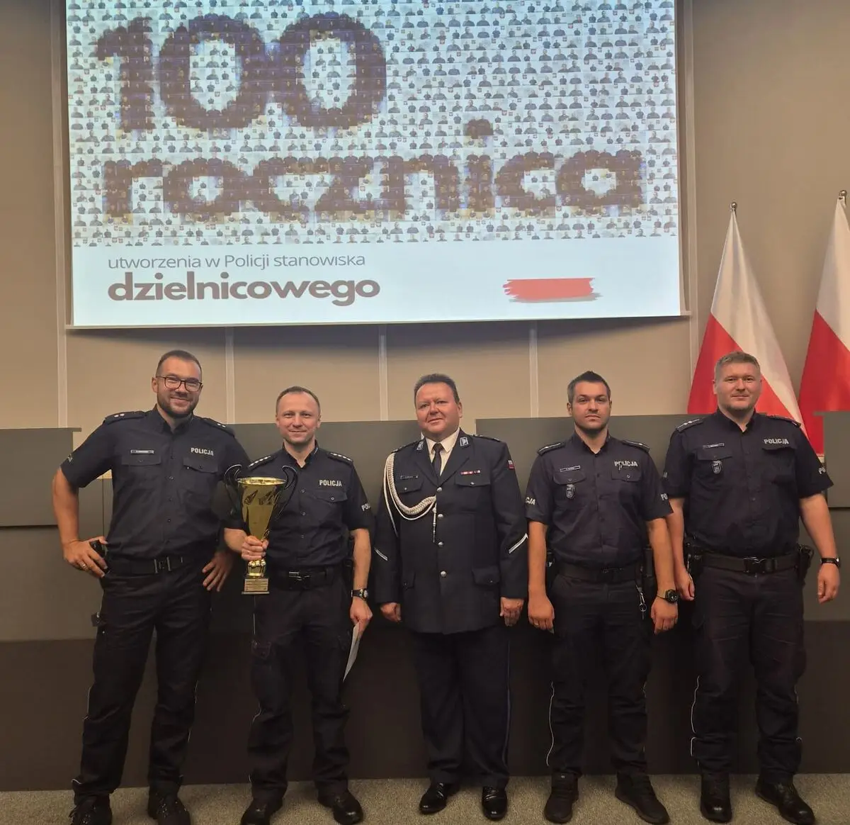 asp. szt. Adam Faber na podium najlepszych kierowników dzielnicowych w Śląskiem