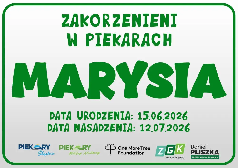 Akcja ekologiczna 'Zakorzenieni w Piekarach' – drzewko dla nowonarodzonych